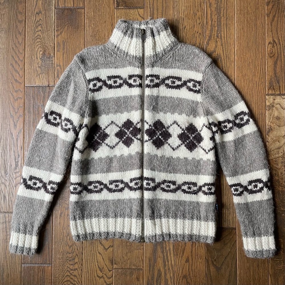 Wool-Alpaca Blend Sweater, Full Zip, American Eagle. Men’s Size Medium. Soft 🐑😎